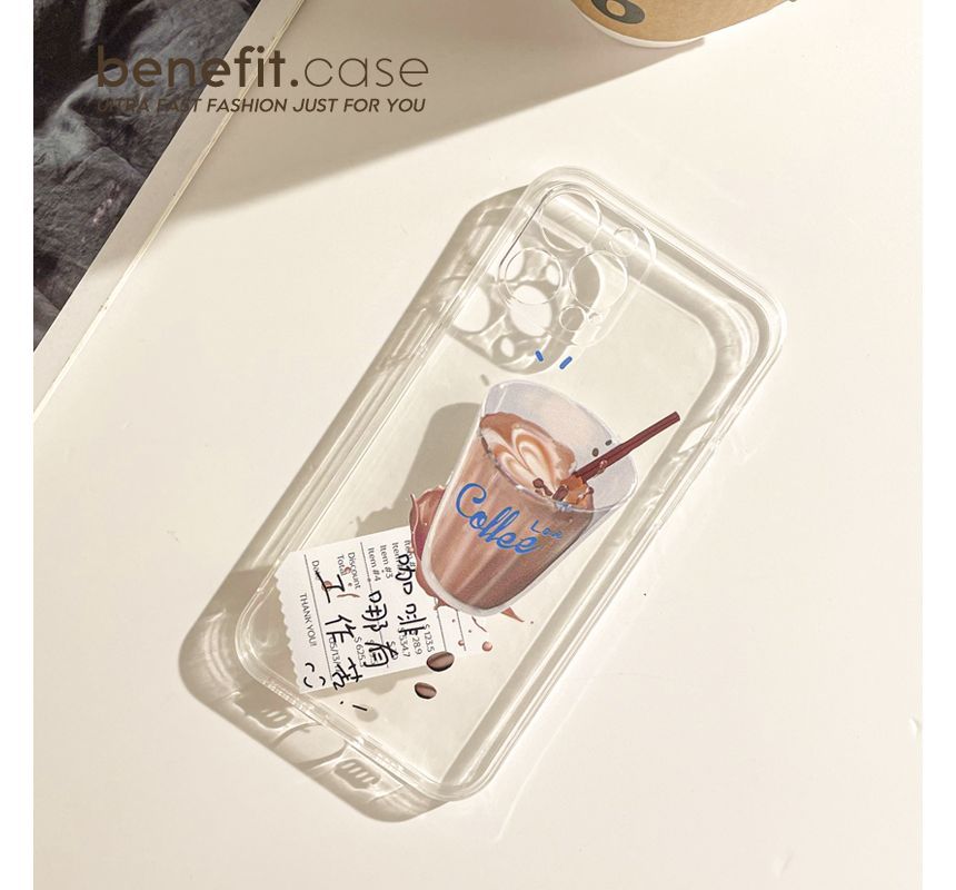 Coffee Case Transparent Phone