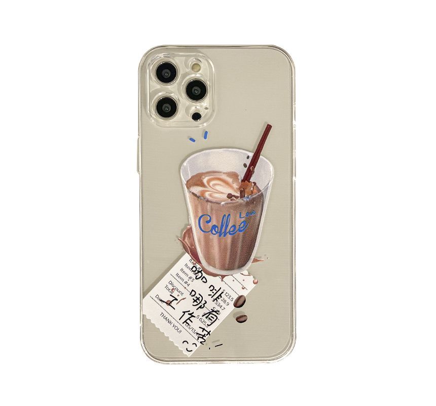 Coffee Case Transparent Phone