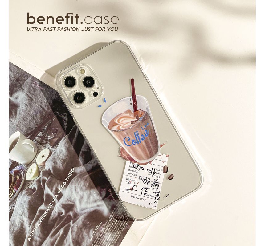 Coffee Case Transparent Phone
