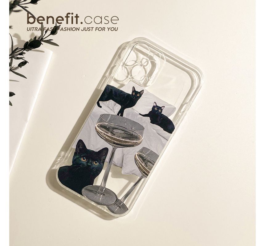 Phone Cat Case Transparent