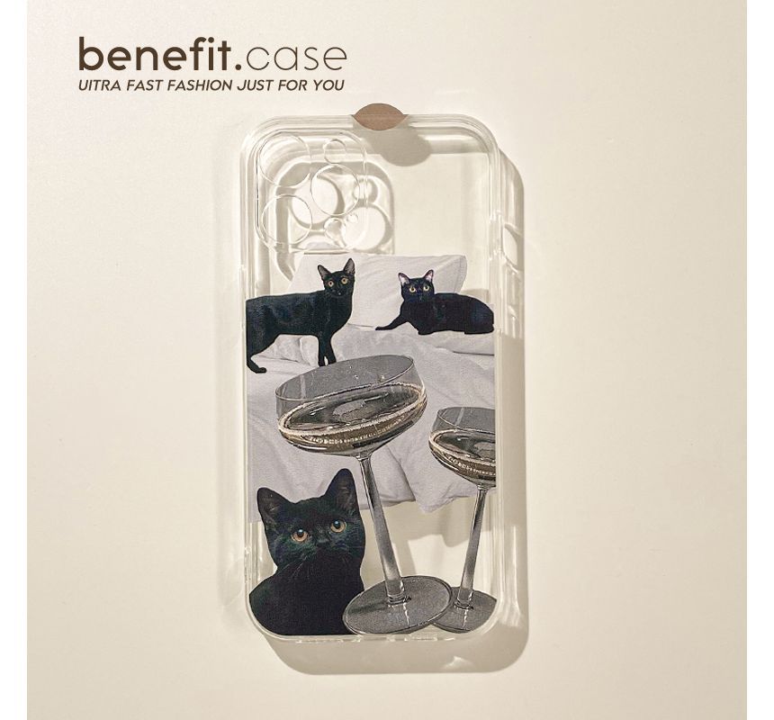Phone Cat Case Transparent