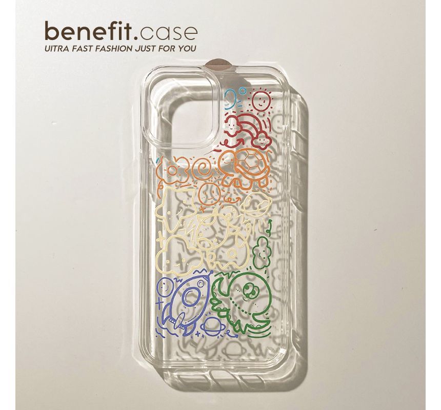 Transparent Case Cartoon Phone