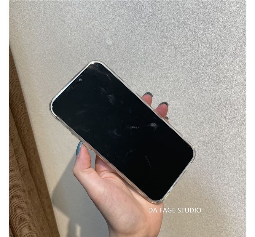 Case Transparent Chain Phone Flower