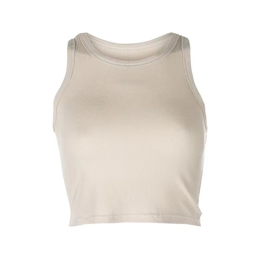 Cropped Tank Top Plain