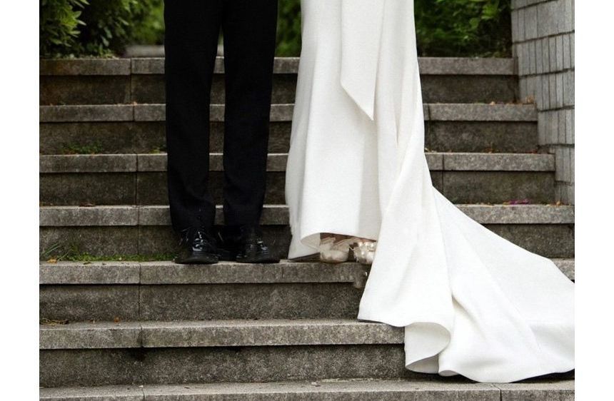 Mermaid Strapless Gown Plain Wedding Bow