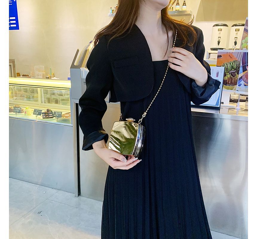 Strap Crossbody Chain Box Bag