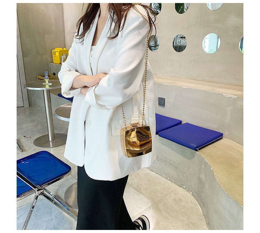 Strap Crossbody Chain Box Bag