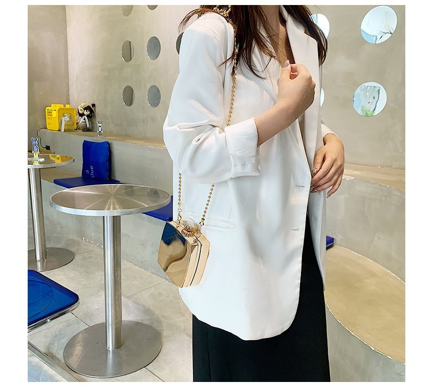 Strap Crossbody Chain Box Bag