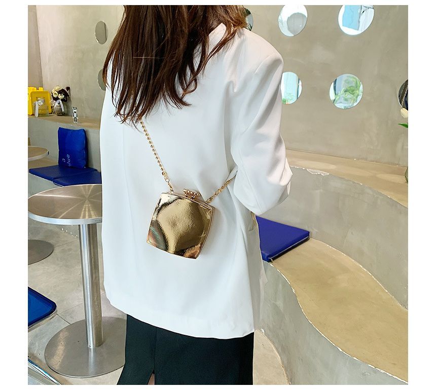 Strap Crossbody Chain Box Bag