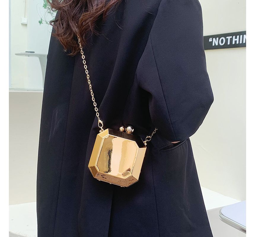 Strap Bag Chain Crossbody Geometric