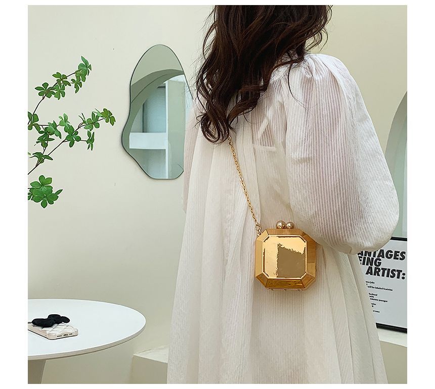 Strap Bag Chain Crossbody Geometric