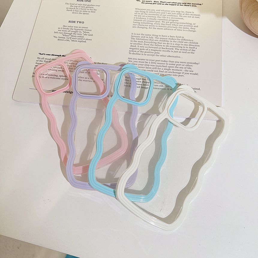Wavy Transparent Phone Case