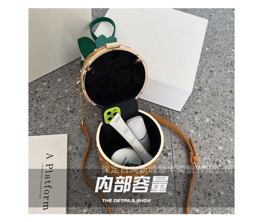 Box Pineapple Shaped Crossbody Bag