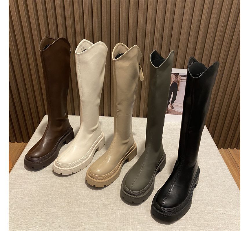 Tall Boots Cowboy Platform