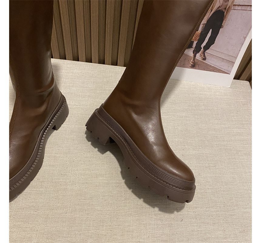 Tall Boots Cowboy Platform