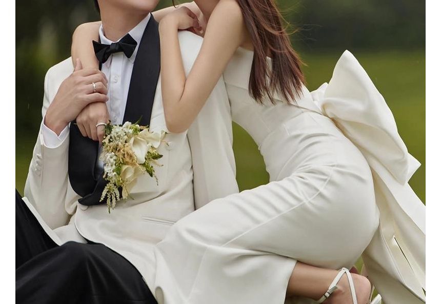 Plain Wedding Mermaid Gown Strapless