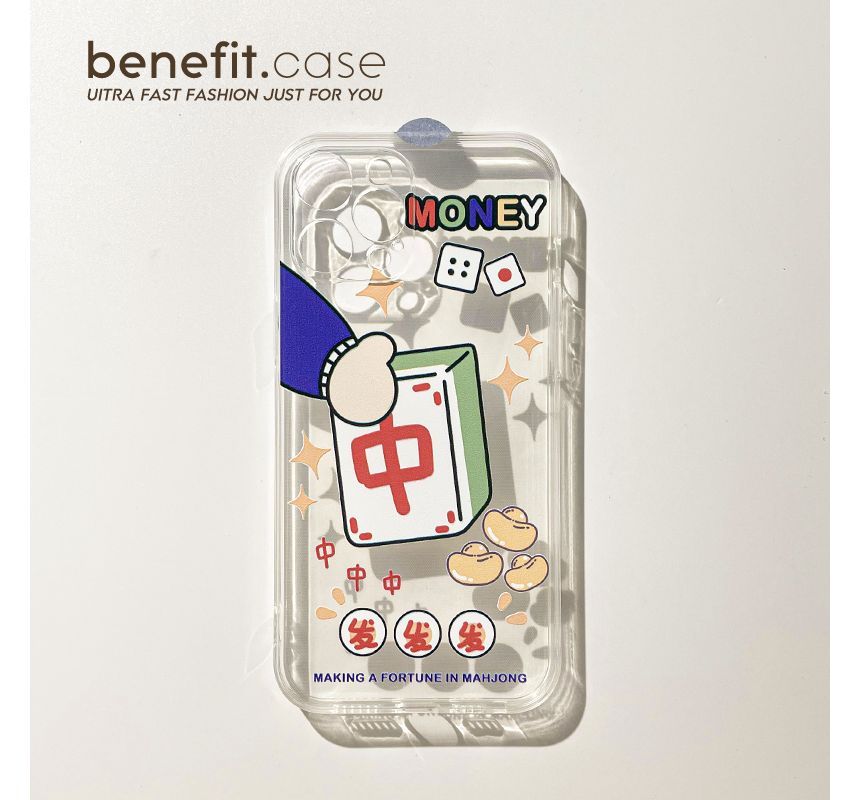 Transparent Phone Mahjong Case