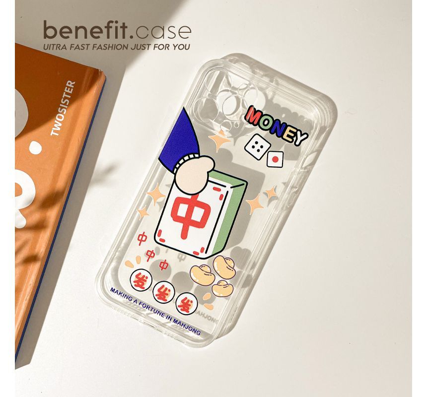 Transparent Phone Mahjong Case
