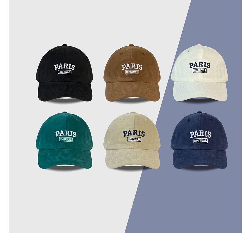 Embroidered Lettering Baseball Cap