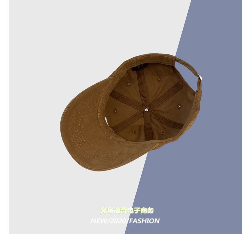 Embroidered Lettering Baseball Cap