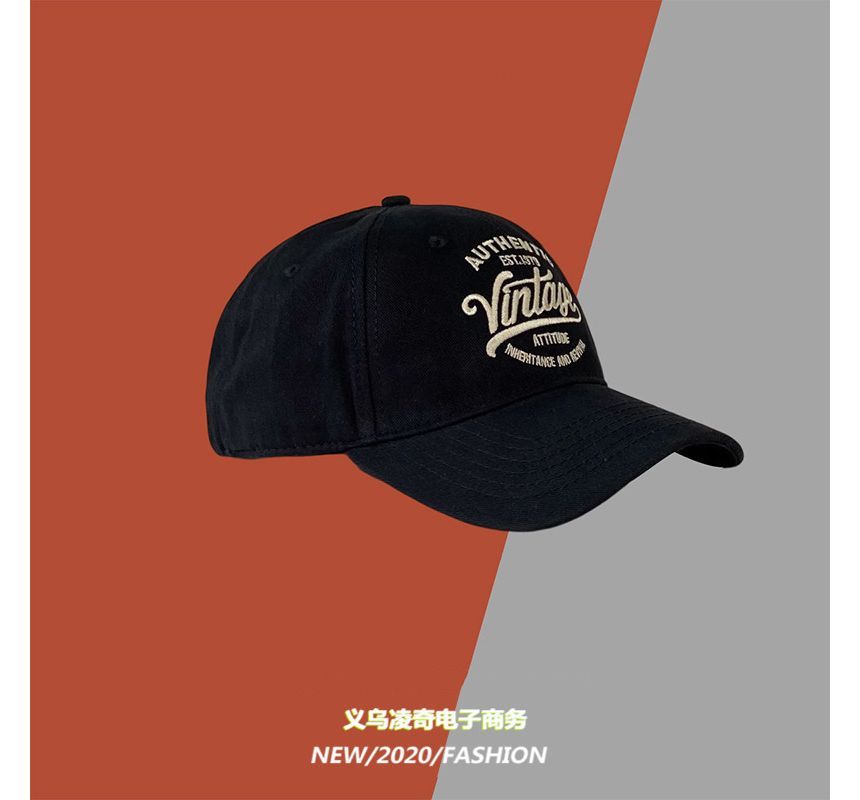 Baseball Cap Embroidered Lettering