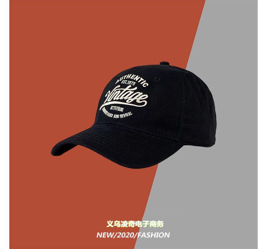 Baseball Cap Embroidered Lettering