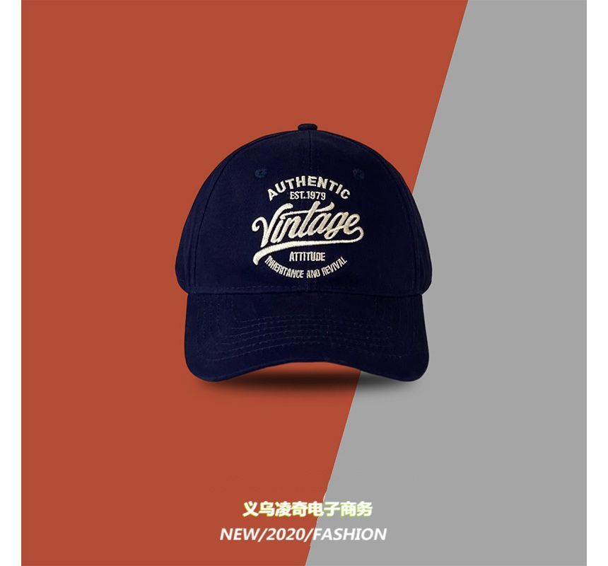 Baseball Cap Embroidered Lettering