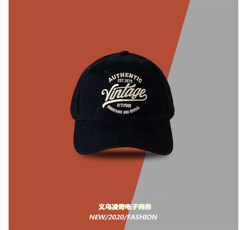 Baseball Cap Embroidered Lettering