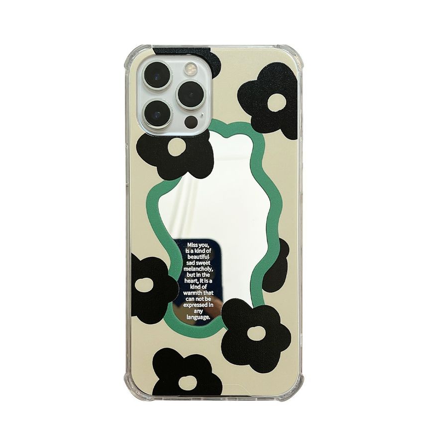Case Mirrored Floral Phone