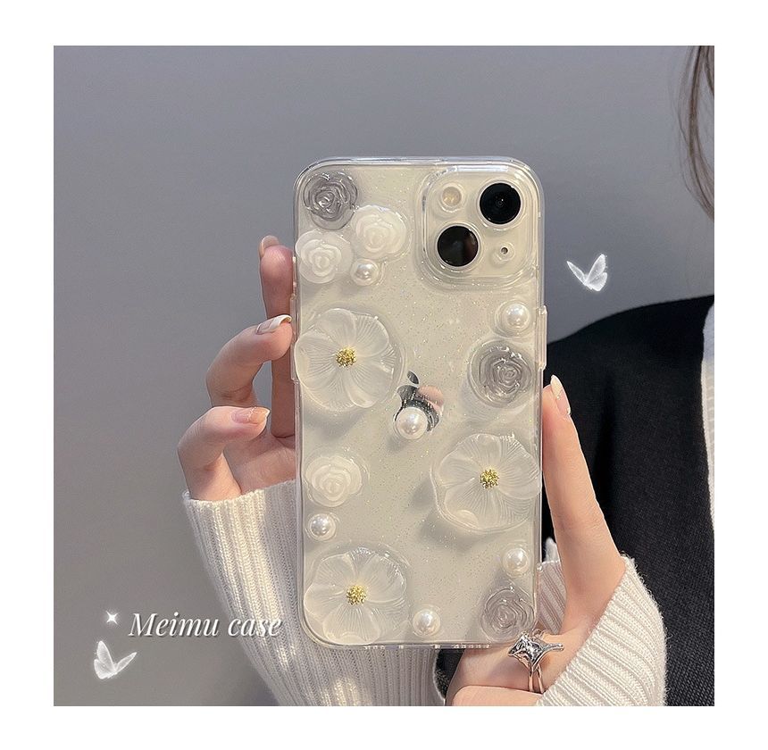 Case 3D Flower Phone