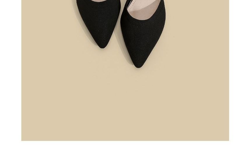 Heel Pointy-Toe Sandals Strap Ankle Chunky