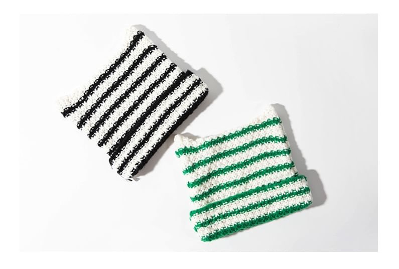 Beanie Cat Striped Knit Ear