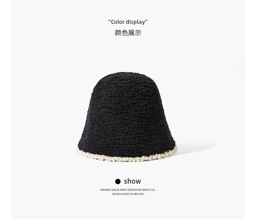 Hat Trim Bucket Contrast Knit