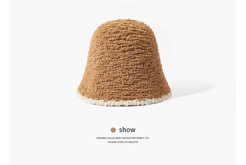 Hat Trim Bucket Contrast Knit