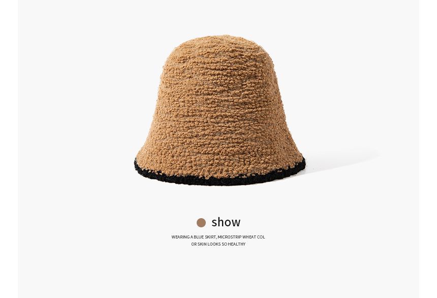 Hat Trim Bucket Contrast Knit