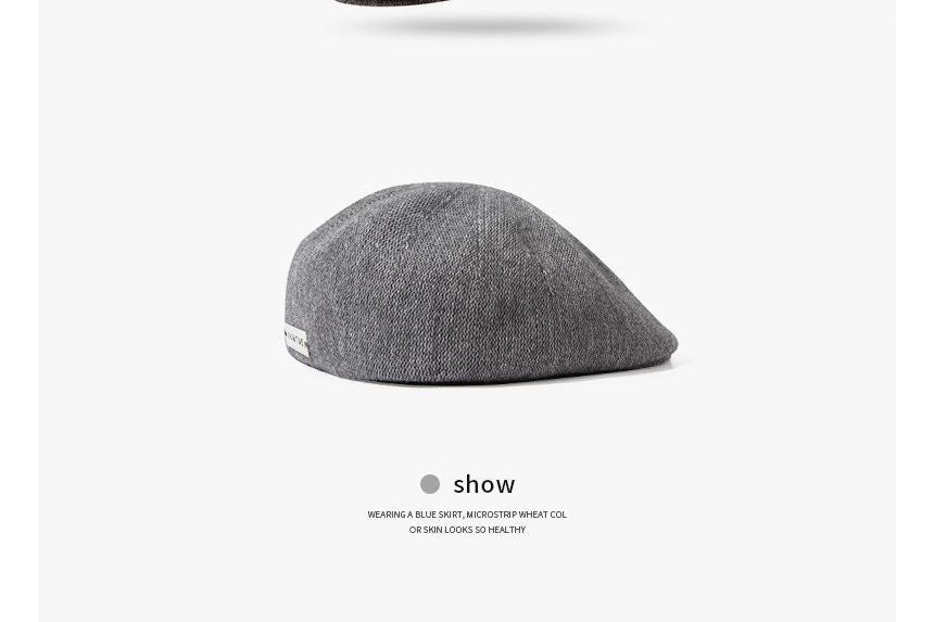 Plain Tag Beret Detail