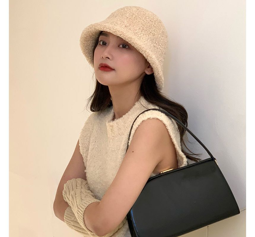 Hat Plain Chenille Bucket