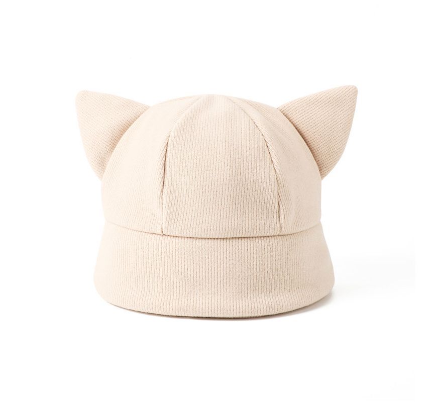 Ear Bucket Hat Cat Knit