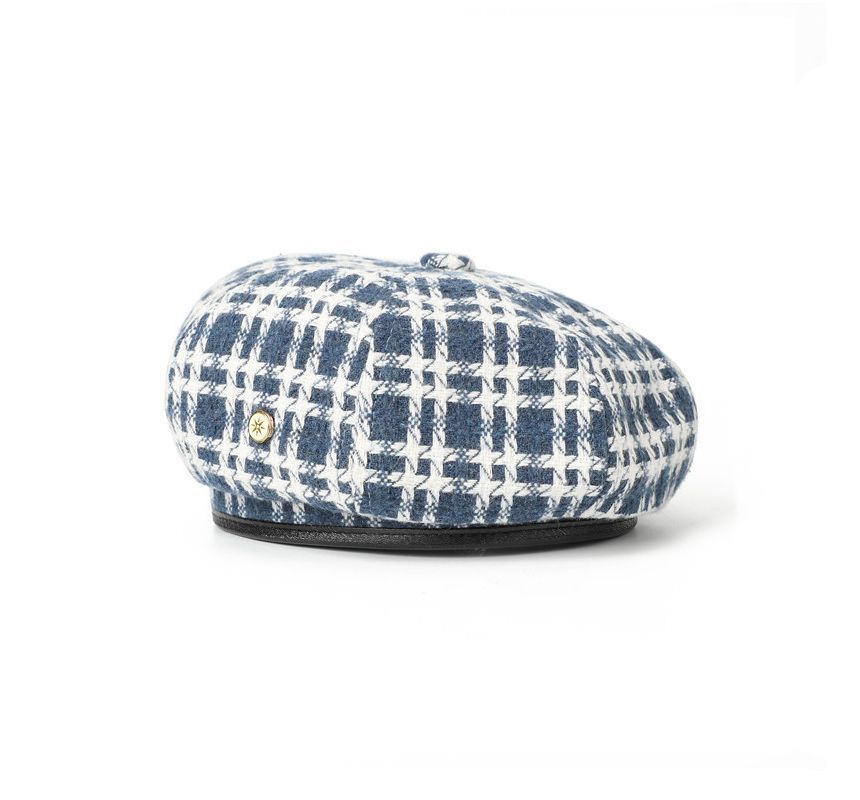Plaid Hat Beret