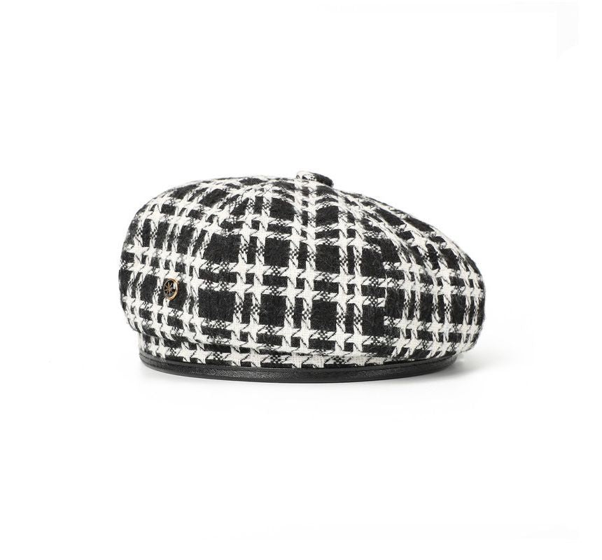 Plaid Hat Beret