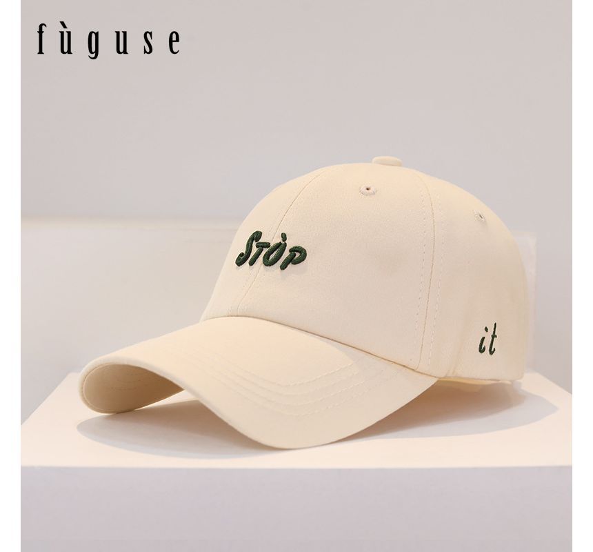 Lettering Cap Embroidered Baseball
