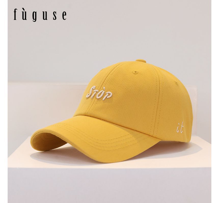 Lettering Cap Embroidered Baseball