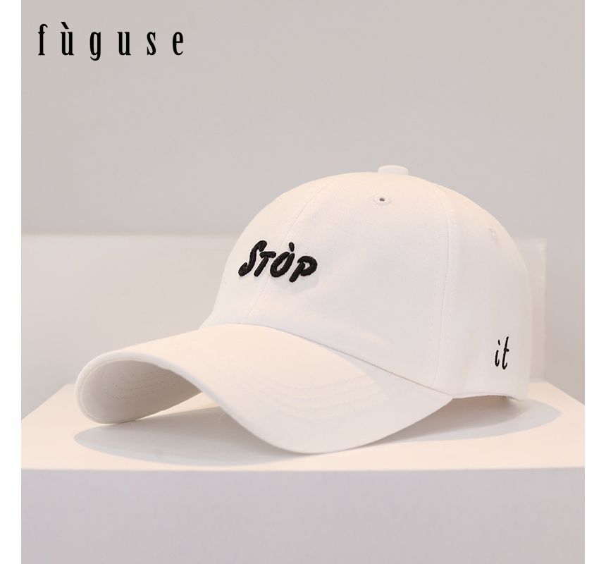 Lettering Cap Embroidered Baseball
