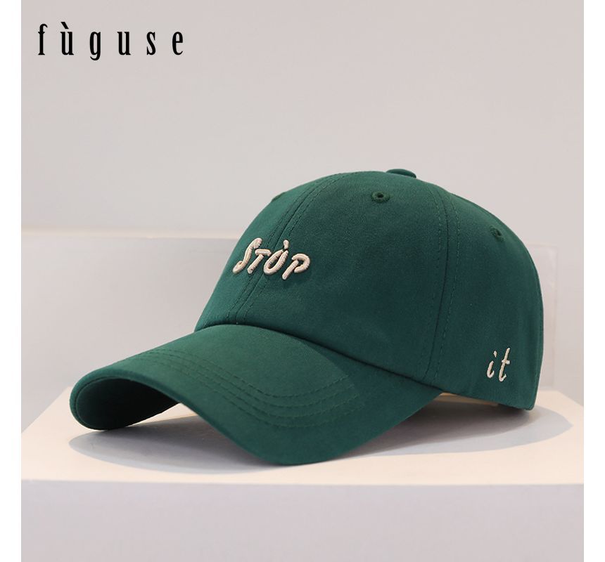 Lettering Cap Embroidered Baseball