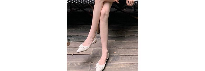 Knotted Pointed-Toe Flats