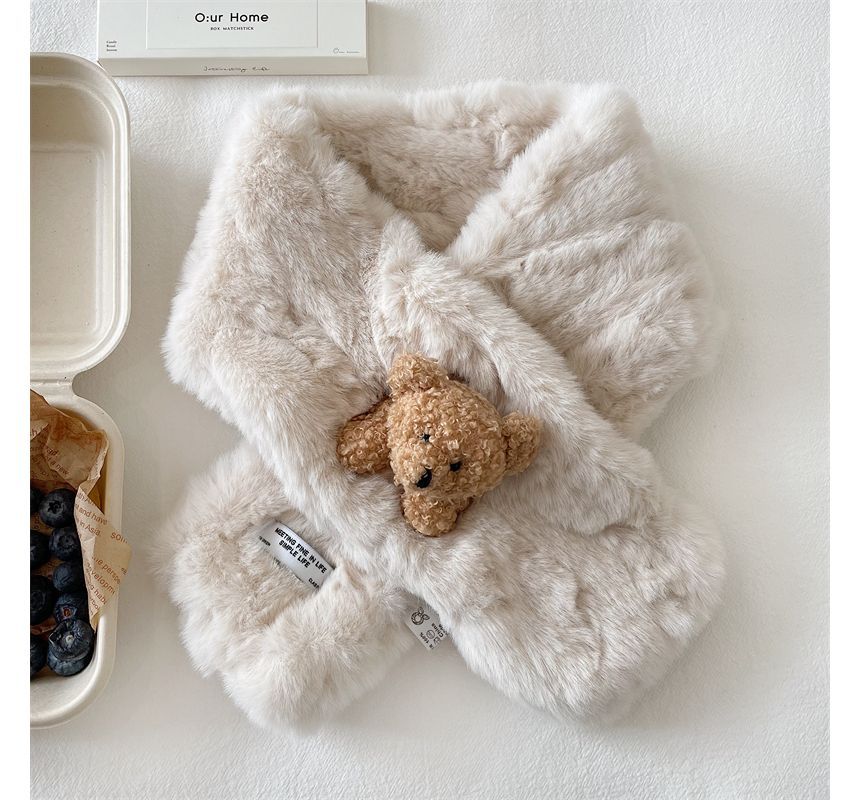 Faux Bear Scarf Fur