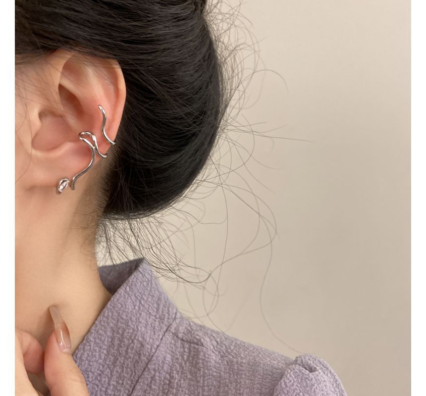 Earring Cuff Alloy Snake