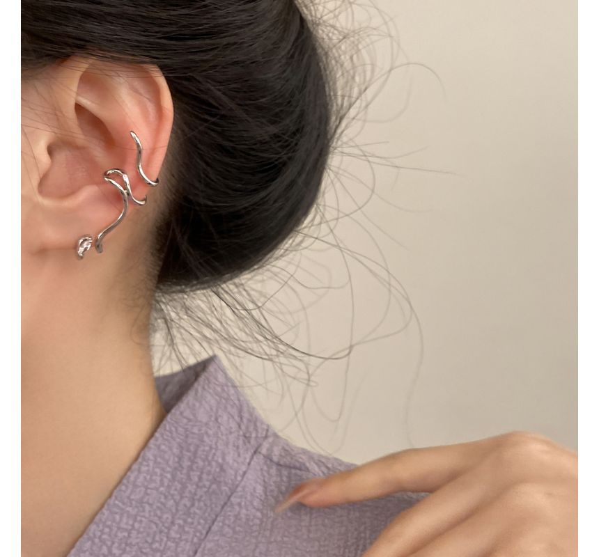Earring Cuff Alloy Snake