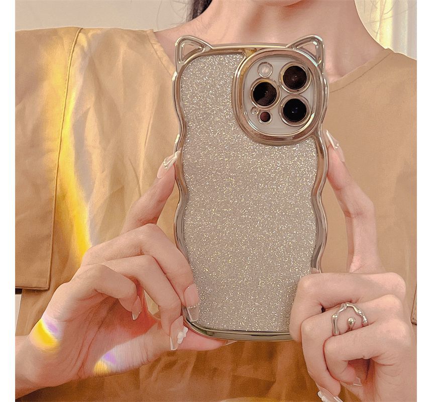 Ear Phone Cat Transparent Case