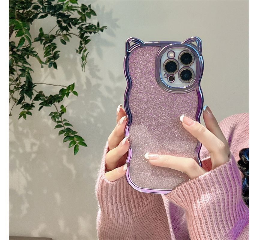 Ear Phone Cat Transparent Case